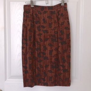 Silk lined skirt 00 vintage 1984